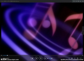 音符 LED 动态 背景素材