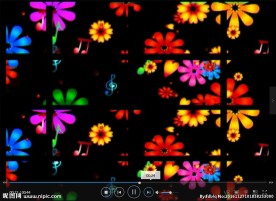 花LED 动态 背景素材