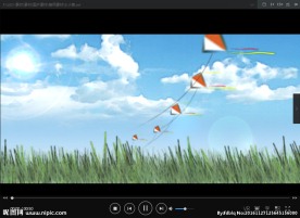 小草 LED 动态 背景素材