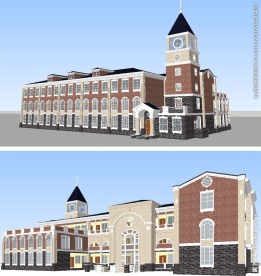 欧式幼儿园建筑草图大师SU模型