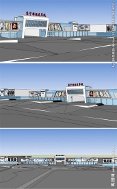 皮革城草图建筑草图大师SU模型