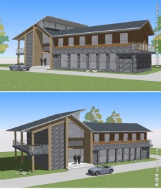 SU博物馆纪念馆美术馆建筑模型