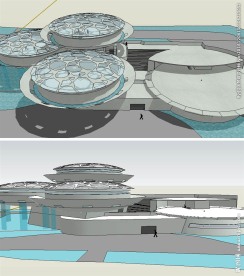 SU博物馆纪念馆美术馆建筑模型