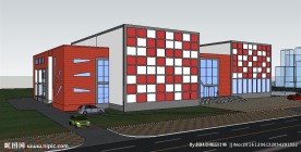 电影院建筑草图大师SU模型