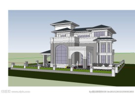 别墅建筑草图大师SU模型