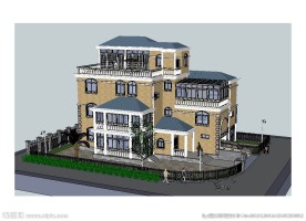 别墅建筑草图大师SU模型