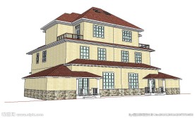 别墅建筑草图大师SU模型