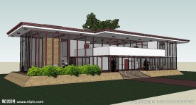 别墅建筑草图大师SU模型