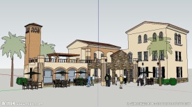 地中海会所建筑草图大师SU模型