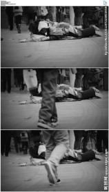 无家可归街头流浪