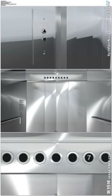 电梯门打开绿屏抠像