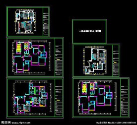 一水天城整套装修图纸
