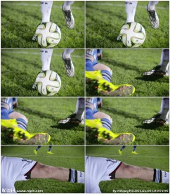 踢足球赛射门得分