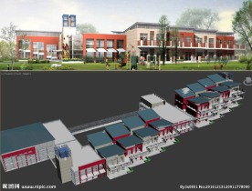 幼儿园单体模型