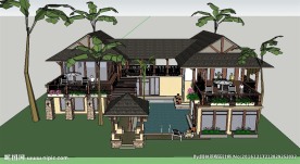 东南亚风格SketchUp模型