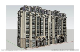 法式住宅建筑草图大师SU模型