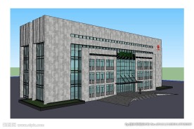 办公楼建筑草图大师SU模型