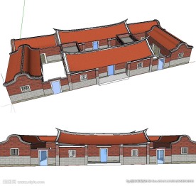 闽南建筑草图大师SU模型
