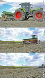 农用拖拉机耕地