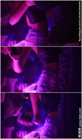 美女夜店扭动细腰跳舞