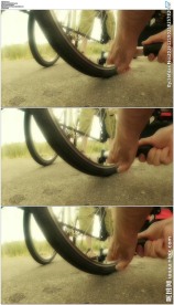 自行车加气打胎