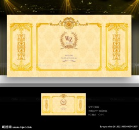 香槟色婚礼背景