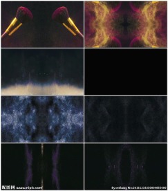 化妆毛刷粉尘动态视频