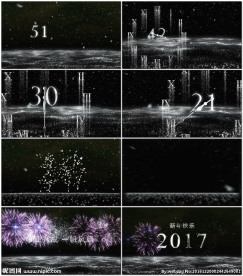 银色粒子60秒倒计时