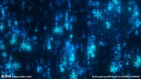粒子雪景特效背景素材
