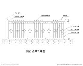 不锈钢围栏栏杆示意图