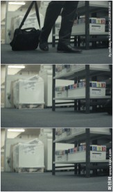 背包在地上拖动