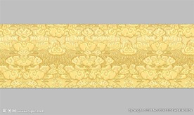 高清金色祥云腰线