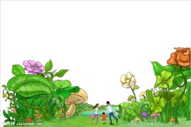 一家人花草植物风景