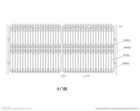 不锈钢铁花大门示意图