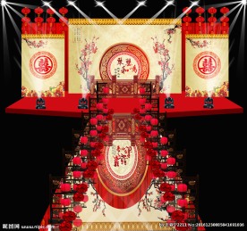 中国风古典婚礼背景