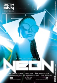 蓝色动感DJ明星海报