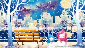 卡通圣诞浪漫街头