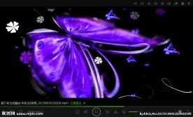 紫色漂亮蝴蝶LED