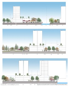 国外风格小区景观PSD立面图