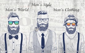 个性潮流男装背景墙