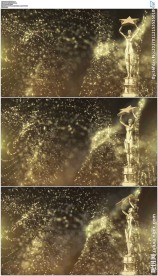 金色粒子小金人颁奖视频