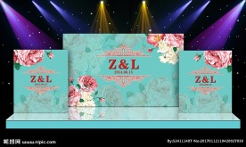 婚庆舞台背景 结婚背景