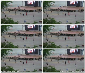 越南广场上的足球队