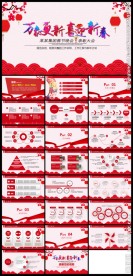 红色中国风年终工作总结述职报