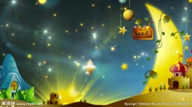 卡通夜幕