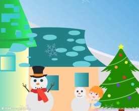 简单圣诞贺卡flash源文件