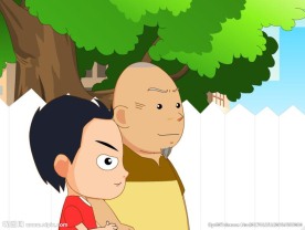 小明扶老人正能量公益动画