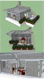 阳光房阁楼草图大师SU模型