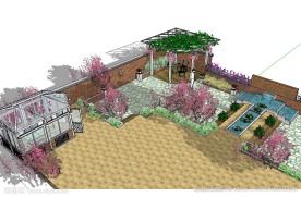 庭院景观建筑草图大师SU模型