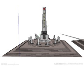 纪念碑草图大师SU模型